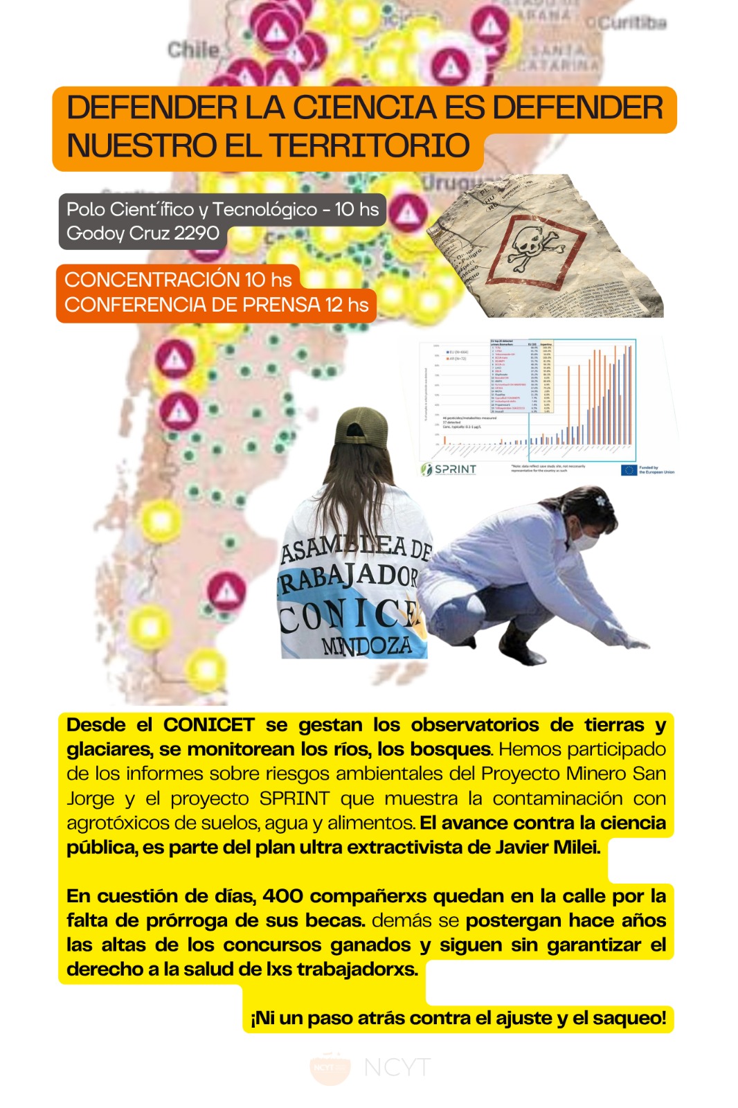 Participá de la Concentración en el Polo Científico Tecnológico el 29 de Julio