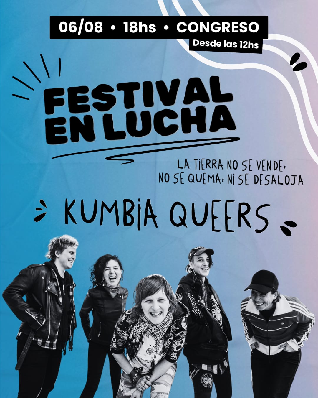 Flyer festival en lucha: Kumbia Queers